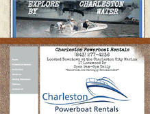 Tablet Screenshot of charlestonpowerboatrental.com